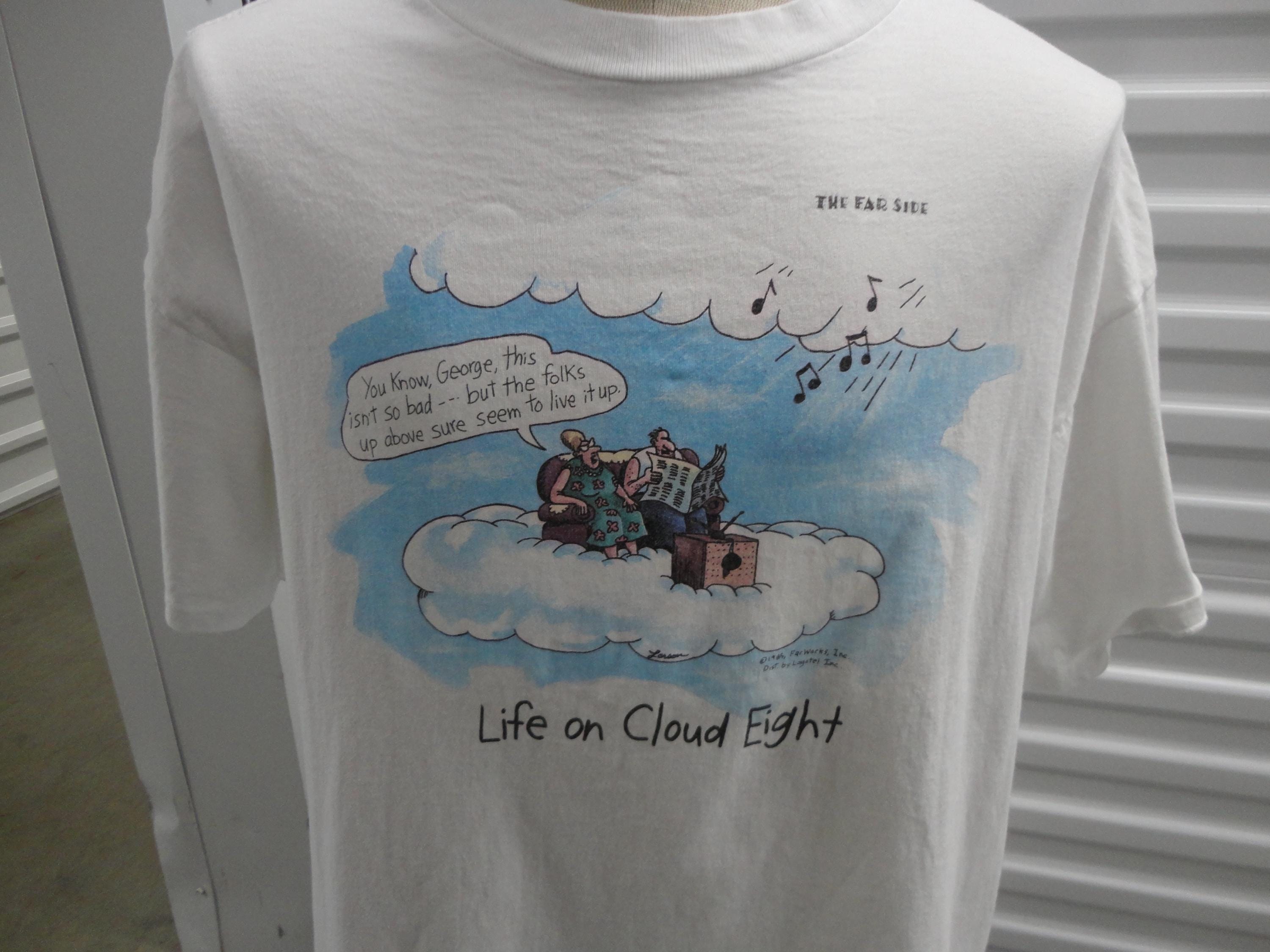 激レア 90s Far side ロンT Vintage 90s the FAR SIDE Life on Cloud Eight Gary Larson