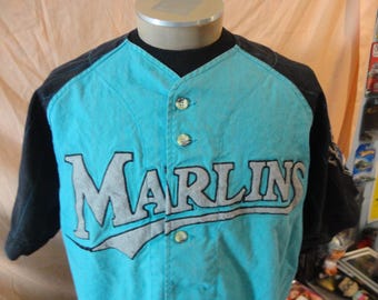 Vintage Jersey 1990s Florida Marlins Single Stitch Canada Made