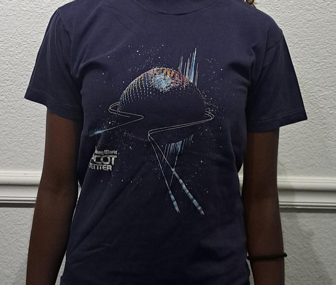 ヴィンテージ 90' ディズニー EPCOT CENTER Tシャツ 【XL】 Vintage 90 Walt Disney World Epcot Center Navy Blue T-shirt