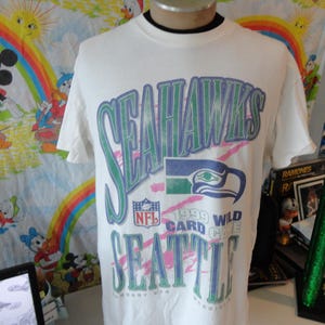 Seattle Seahawks 1999 Wild Card Game Retro T-shirt, maat L