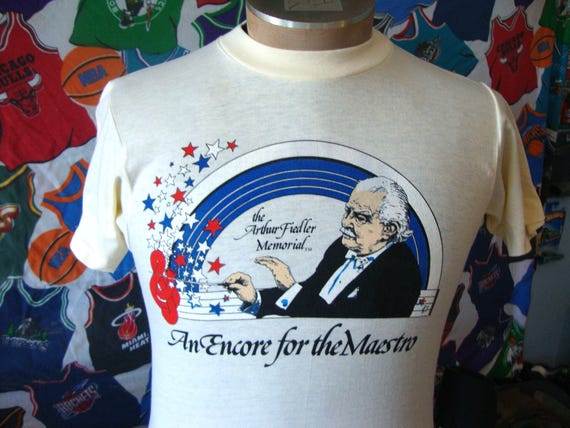 Vintage 80's Arthur Fiedler Memorial An Encore for the Maestro T Shirt S
