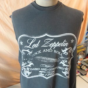Camiseta sin mangas vintage de Led Zeppelin, Dazed and Confused, Y2K, talla XL