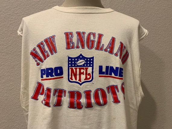 Vintage 90's NFL New England Patriots White Champ… - image 1