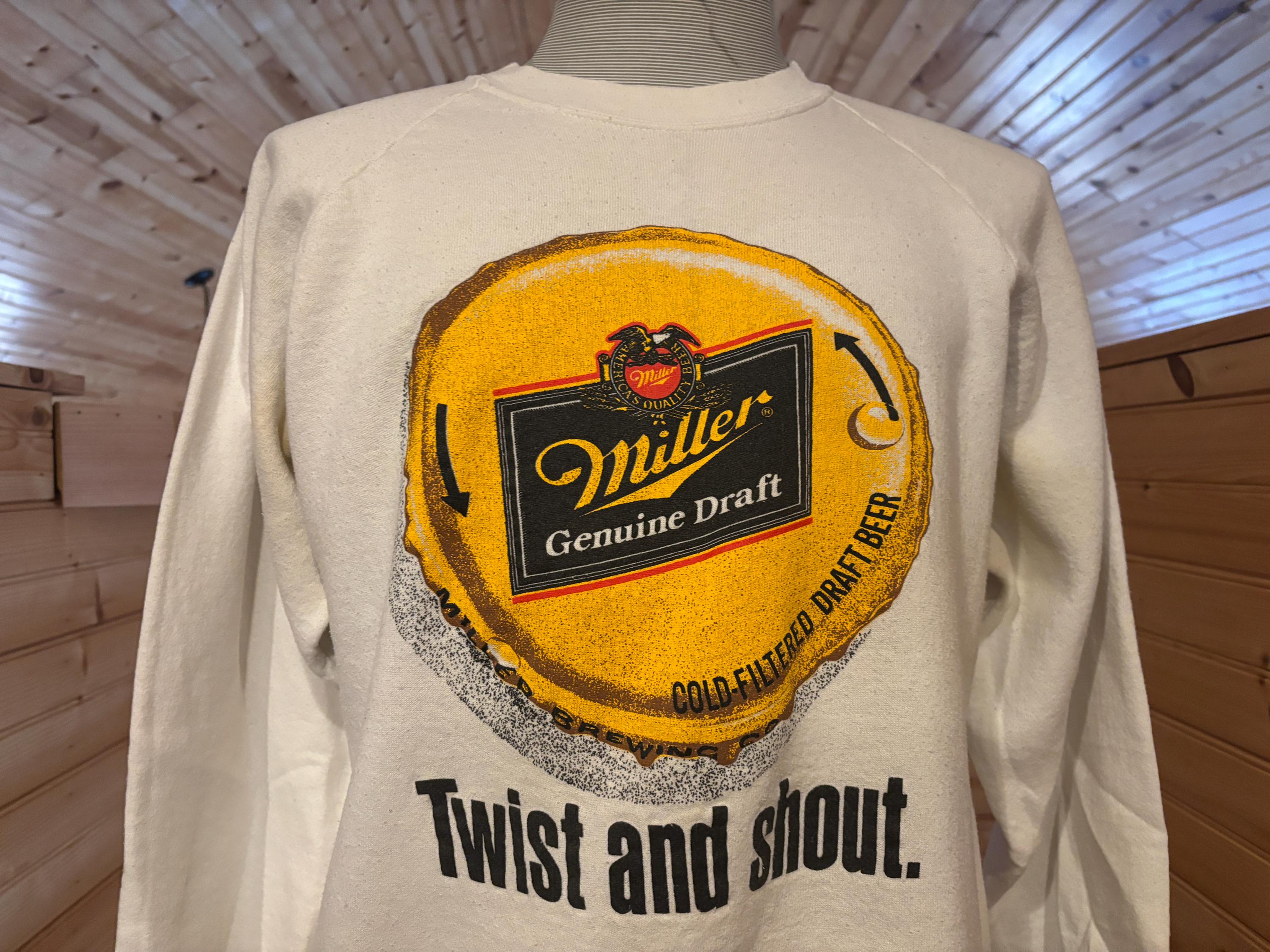 Green Beer Sweatshirt Miller Lite Patrick's Day Sweatshirt