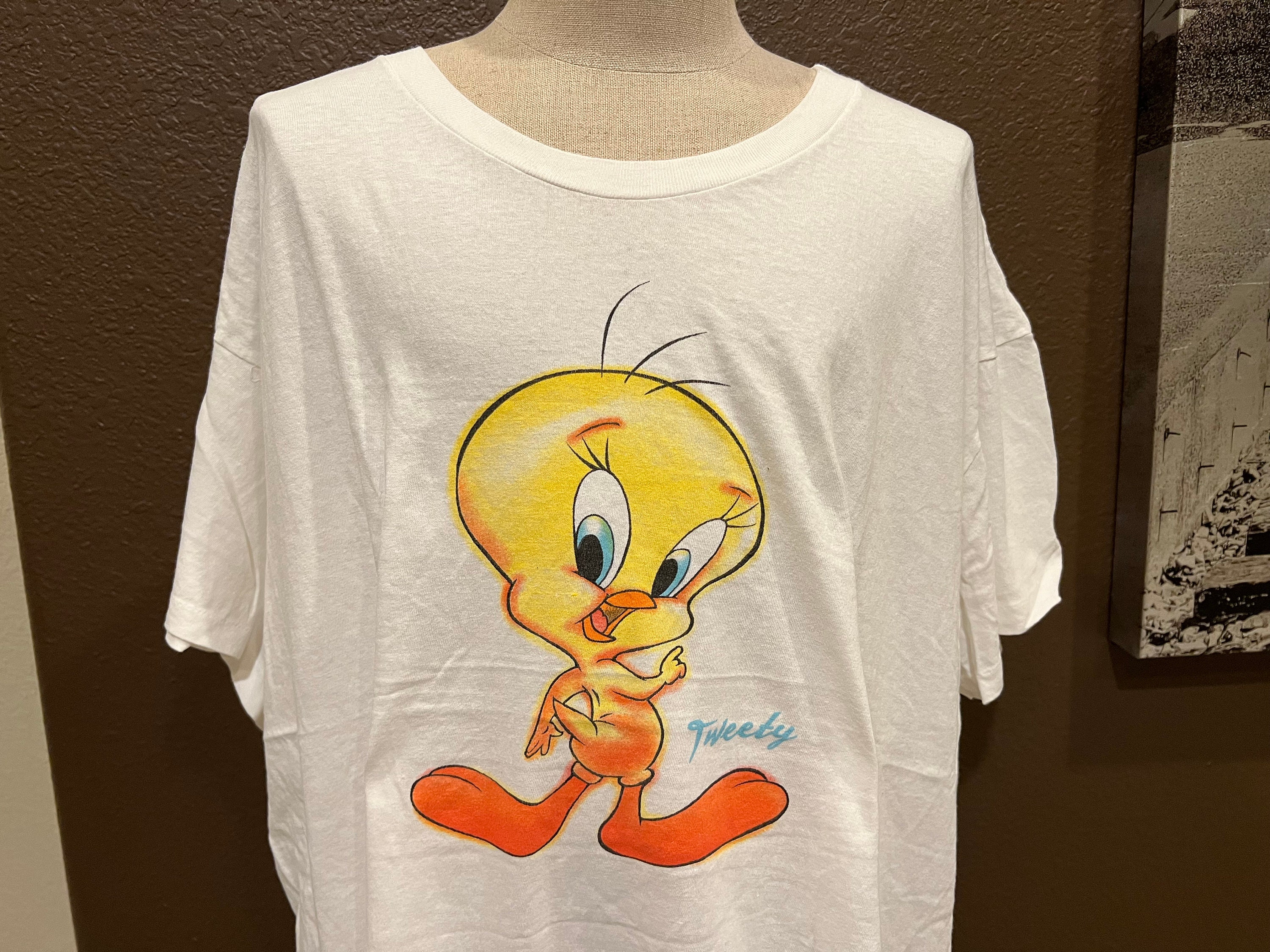 Looney Tunes tweety tシャツ 90s vintage VTG 90s Looney Tunes Sylvester Tweety Halloween AOP Shirt