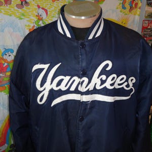 Vintage 90&#39;s New York Yankees Starter Satin Bomber MLB baseball 1996 World Series Jacket Size XL