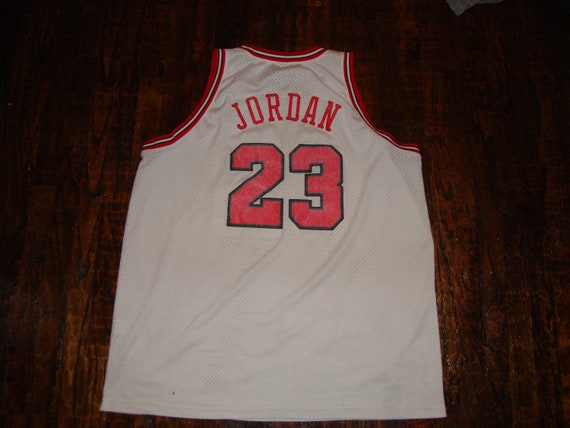 Vintage Michael Jordan Chicago Bulls 23 Sewn Nike 1984 Flight 8403 Jersey 3XL Etsy Denmark