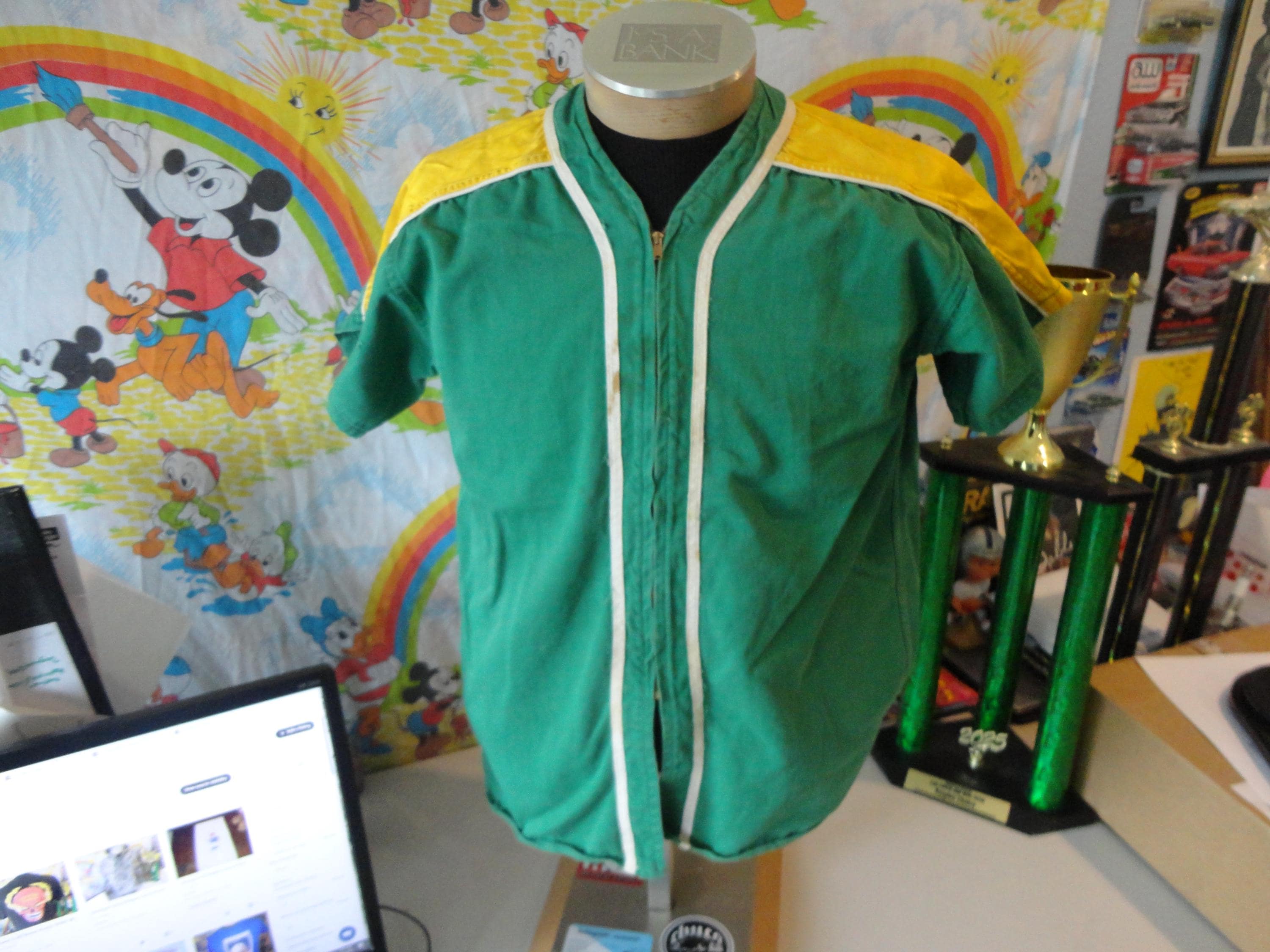 Véritable maillot de baseball athlétique vintage Russell