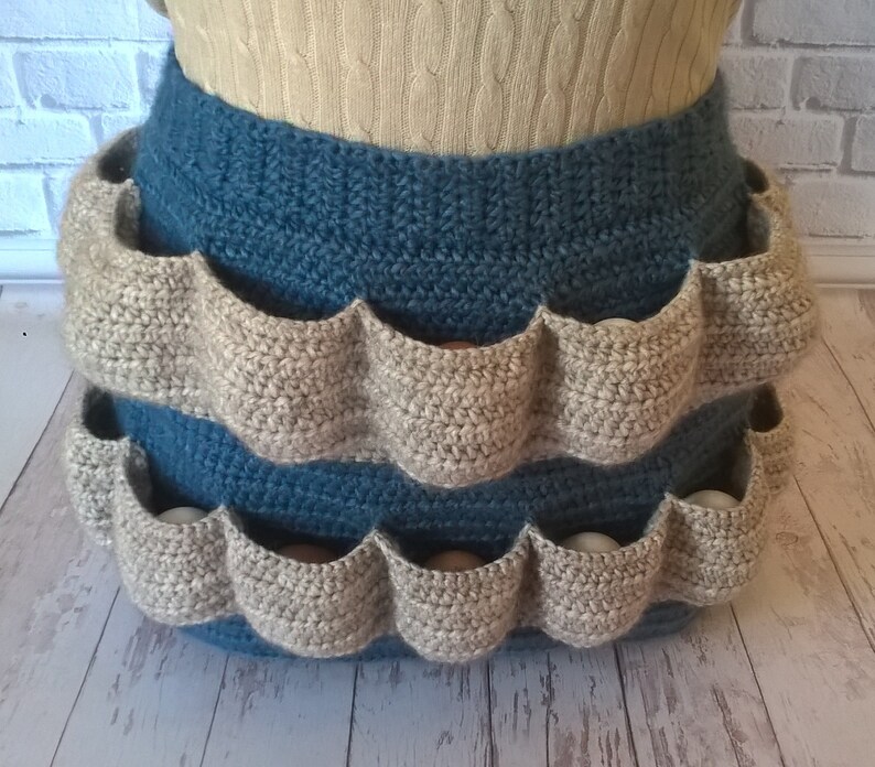 homesteing apron Egg-cellent apron crochet egg gathering apron farm apron egg collecting apron adjustable egg pockets apron