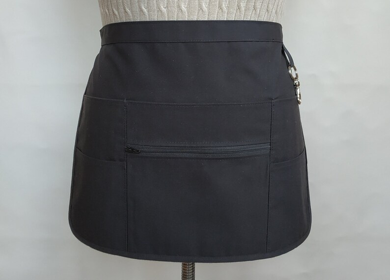 Utility black half 6 pockets apron teacher apron waitress Etsy