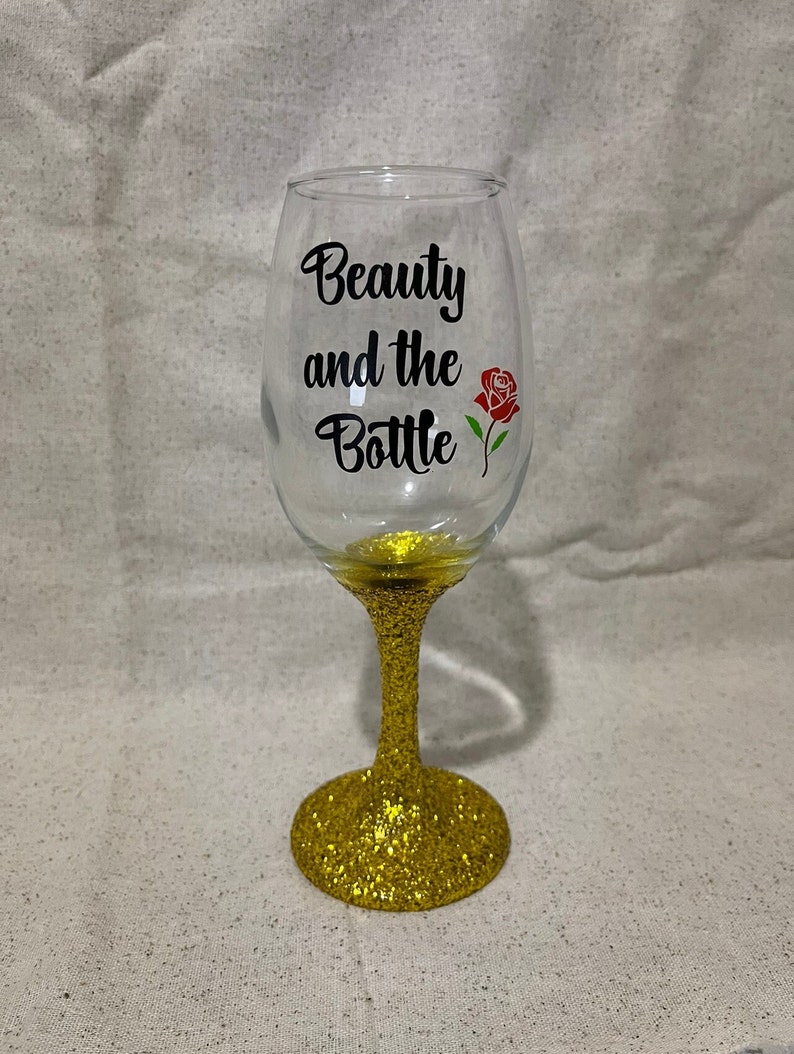 Disney Princess Wine Glass Set Individual Gift Idea Etsy