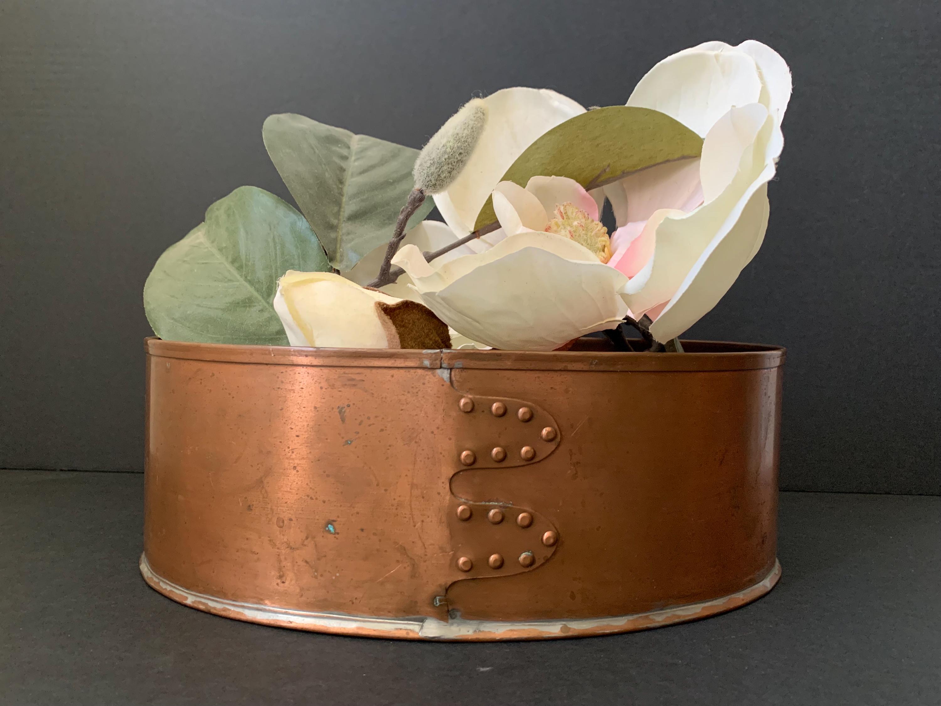 Smith & Hawken Copper Shaker Style Planter, Vintage Solid Copper
