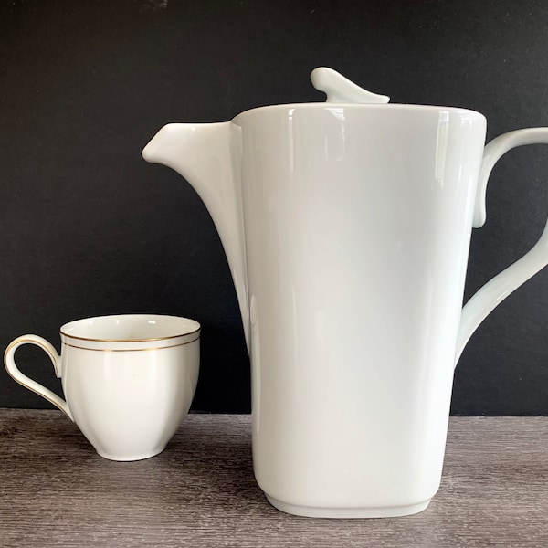 White Coffee Pot Etsy