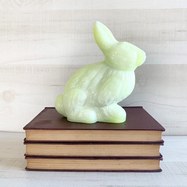 Milk Glass Rabbit - Etsy