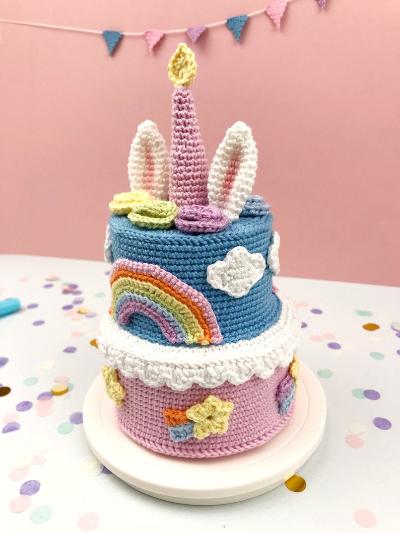 Magic Birthday Cake: CROCHET AMIGURUMI Pattern / Tutorial / Model image 6