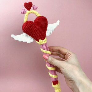 Love Magic wand: CROCHET AMIGURUMI Pattern / Tutorial / Model image 4