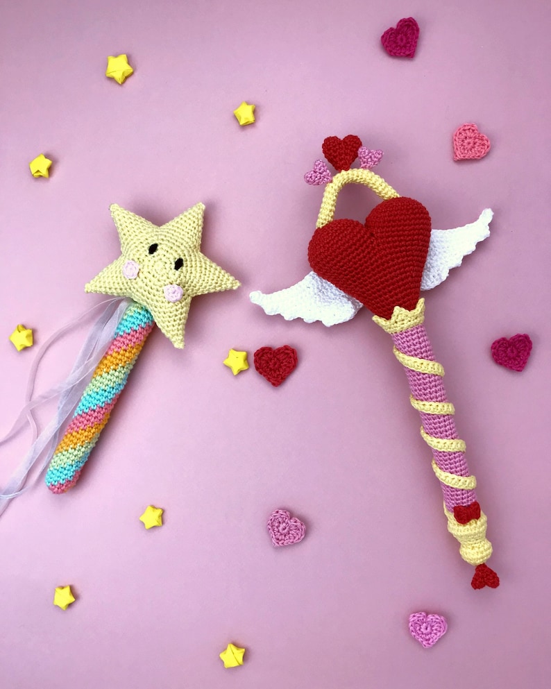 Love Magic wand: CROCHET AMIGURUMI Pattern / Tutorial / Model image 10