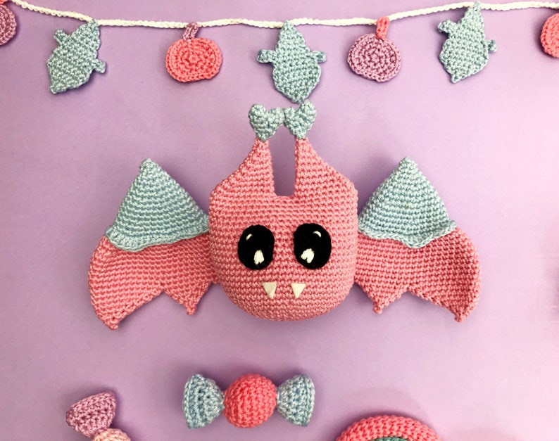 Vampina, Love bat: CROCHET AMIGURUMI Pattern / Tutorial / Model image 8