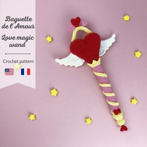 Love Magic wand: CROCHET AMIGURUMI Pattern / Tutorial / Model image 1