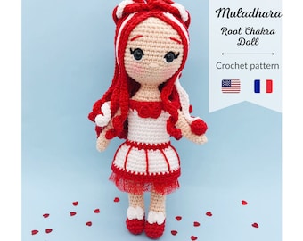 Muladhara, Root chakra doll: CROCHET AMIGURUMI Pattern / Tutorial / Model