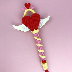 Love Magic wand: CROCHET AMIGURUMI Pattern / Tutorial / Model image 7