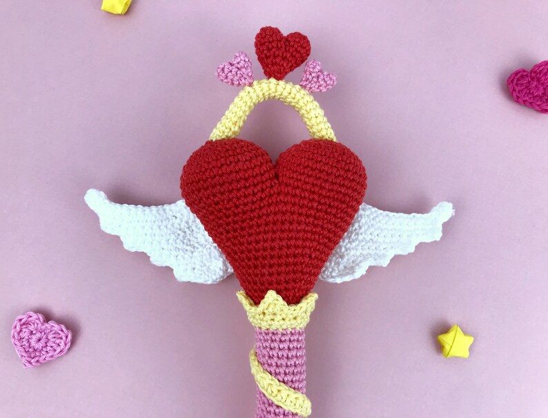 Love Magic wand: CROCHET AMIGURUMI Pattern / Tutorial / Model image 5