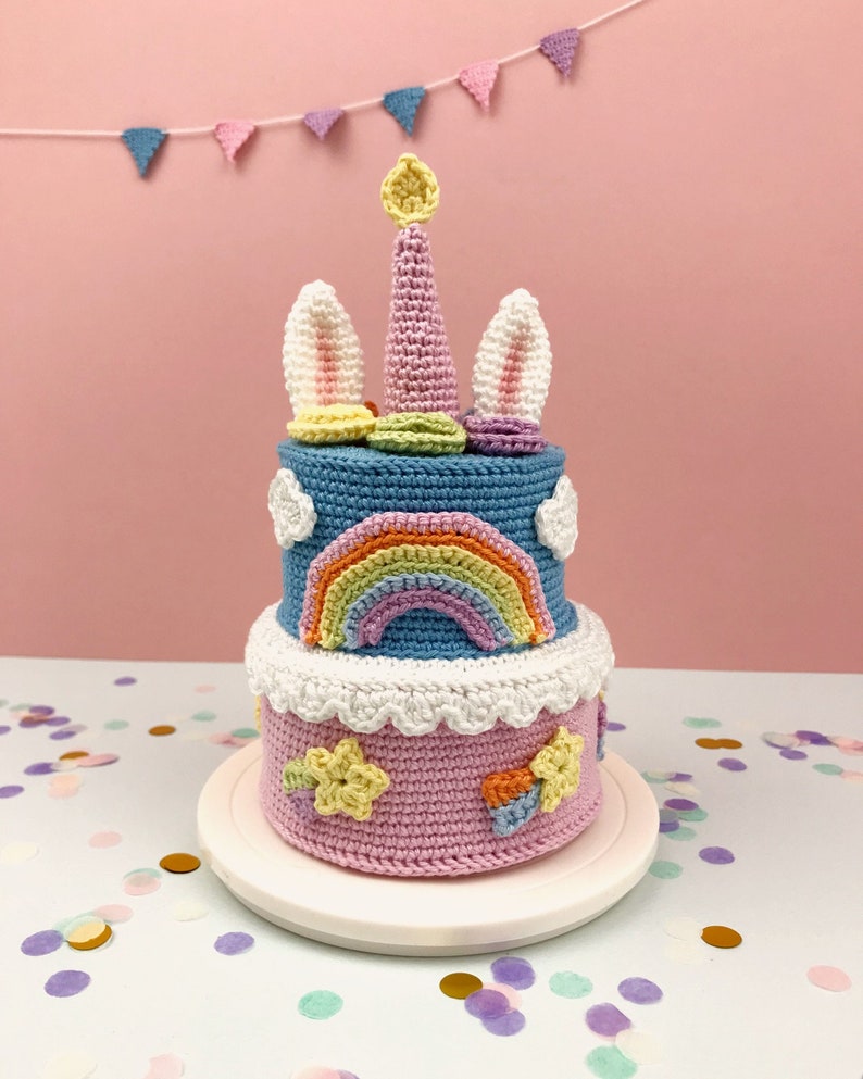 Magic Birthday Cake: CROCHET AMIGURUMI Pattern / Tutorial / Model image 3