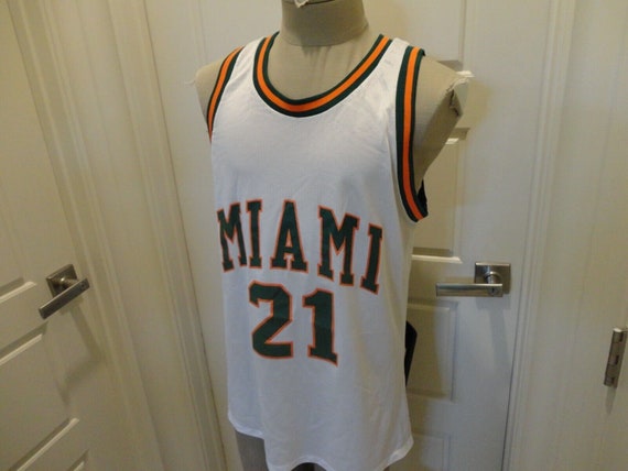 Vintage Miami Hurricanes Authentic Basketball Jersey & Shorts