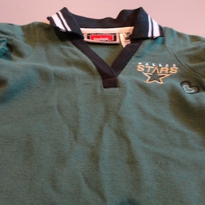 Vtg Green & Black Dallas Stars Reebok 60-40 DRESS NHL Hockey Girls 3T Rare Nice
