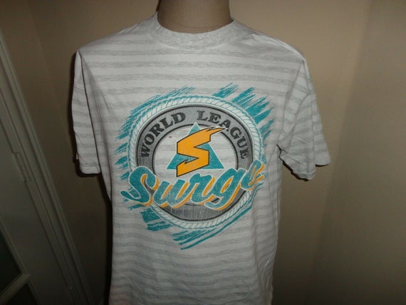 Vtg 90's Sacramento Surge DEFUNCT WFL World Footb… - image 1