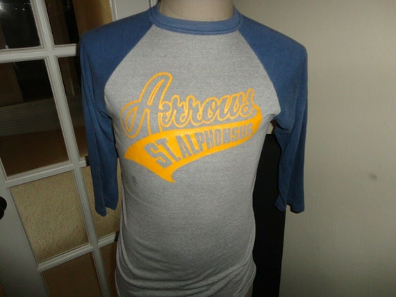 Vtg 80's St. Alphonsus Arrows Raglan Baseball 50-… - image 2