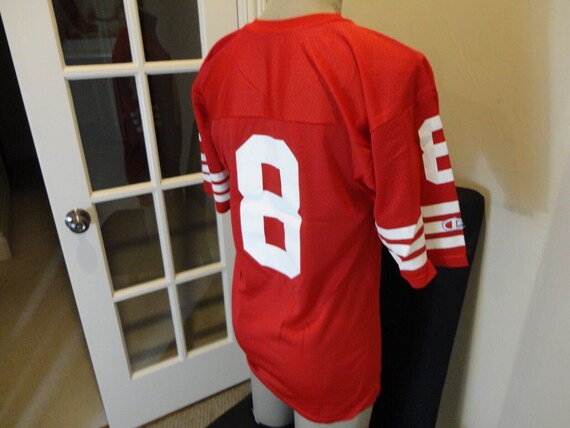 Vtg Red Champion #8 Steve Young San Francisco 49e… - image 5