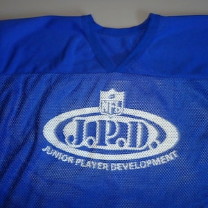 Blue Vintage Russel Athletic NFL Juniior Player Development MESH Jersey Mens XL