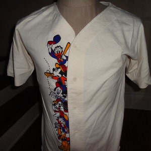 Vtg 80's Velva Sheen Disney Characters North Carolina Tarheels NCAA Jersey Fit S image 3