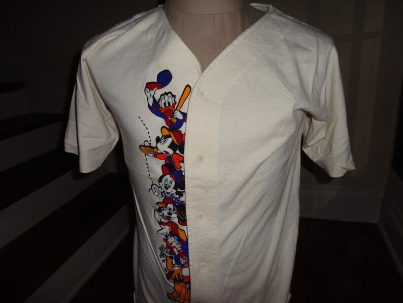 Vtg 80's Velva Sheen Disney Characters North Carolina Tarheels NCAA Jersey Fit S image 3