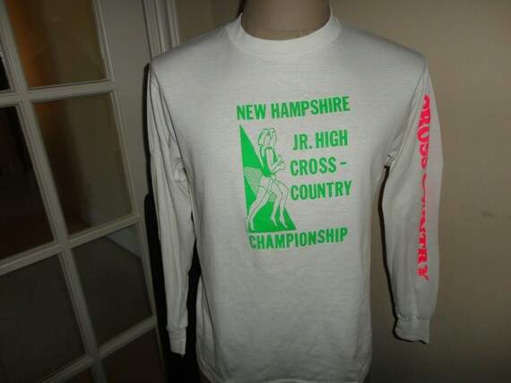 Vtg 80's Tee Jays New Hampshire Cross Country Cha… - image 4