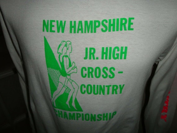 Vtg 80's Tee Jays New Hampshire Cross Country Cha… - image 2