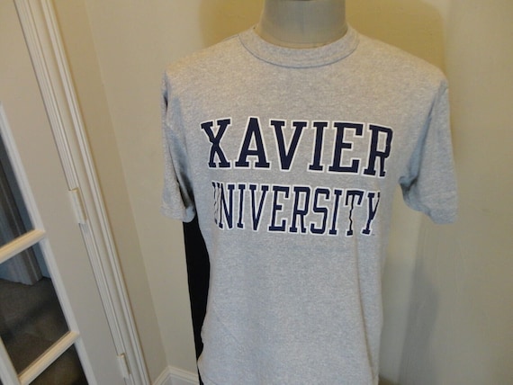 Vtg 90's Champion Xavier University Gray NCAA 88-… - image 4