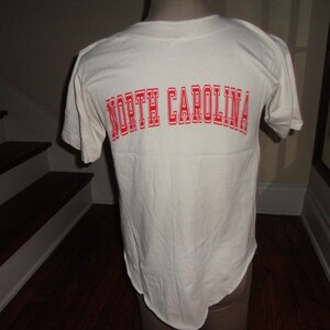 Vtg 80's Velva Sheen Disney Characters North Carolina Tarheels NCAA Jersey Fit S image 4