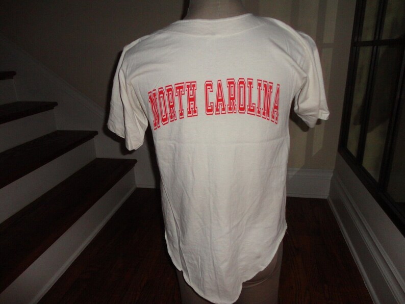 Vtg 80's Velva Sheen Disney Characters North Carolina Tarheels NCAA Jersey Fit S image 4
