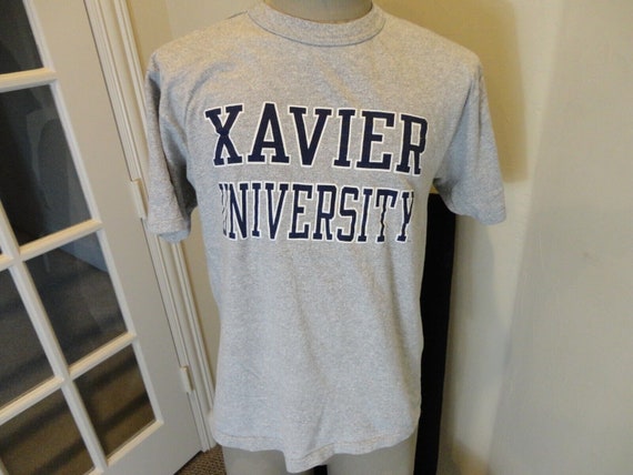 Vtg 90's Champion Xavier University Gray NCAA 88-… - image 5