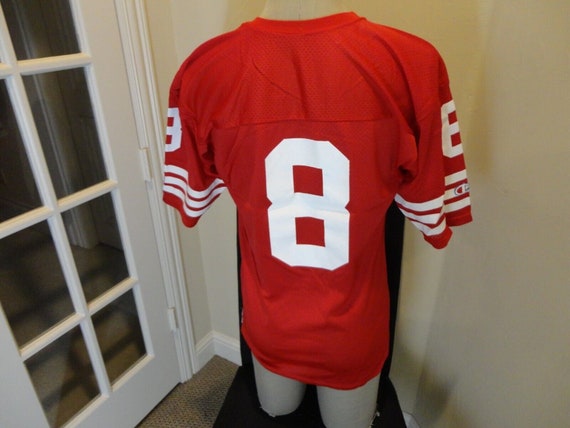 Vtg Red Champion #8 Steve Young San Francisco 49e… - image 3