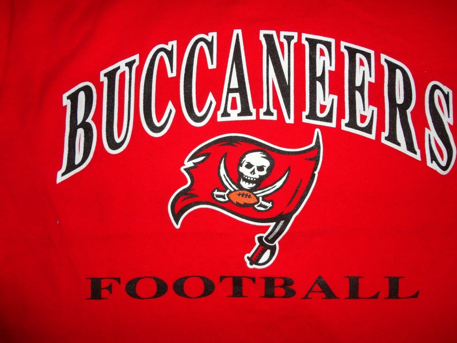 Vintage Champion Red Tampa Bay Buccaneers NFL T Shirt Adult M Very 