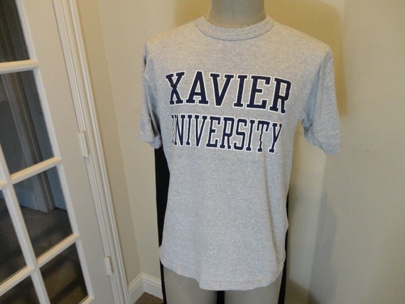 Vtg 90's Champion Xavier University Gray NCAA 88-… - image 6