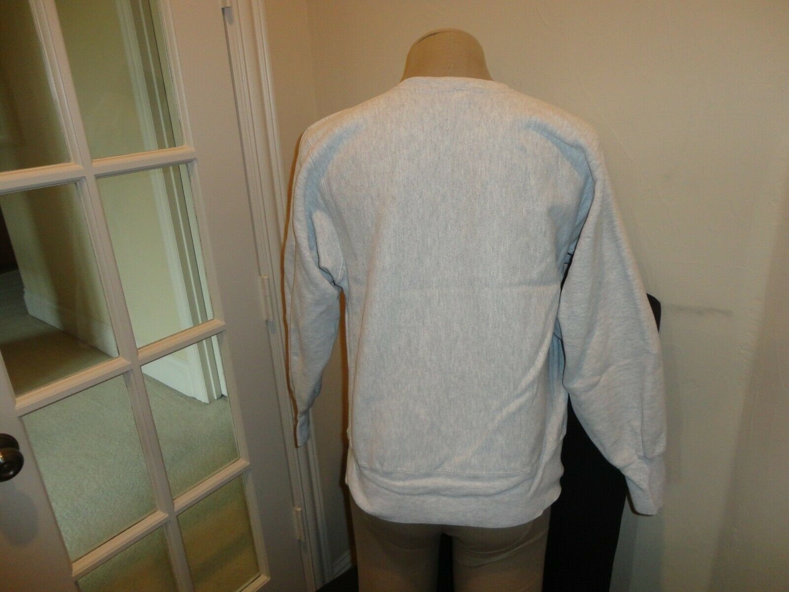 Vtg 90's Champion Tri-blend Reverse Weave Gray Newport