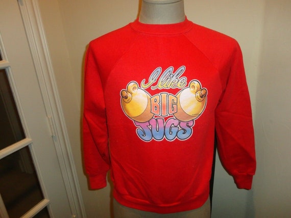 Vtg 1979 Sportswear Brand I like BIG JUGS comic 5… - image 2