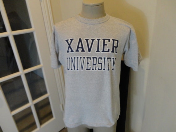 Vtg 90's Champion Xavier University Gray NCAA 88-… - image 2