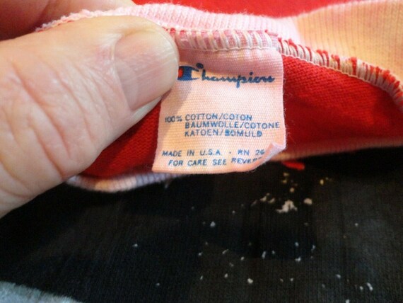 Vtg 80's Champion Brand Choice of the Pros Cotton… - image 4