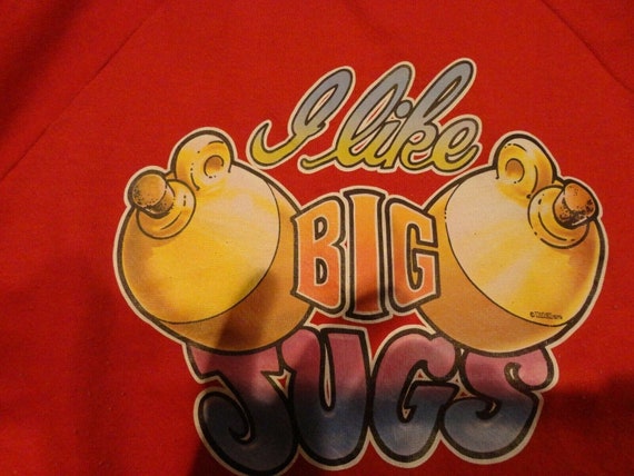 Vtg 1979 Sportswear Brand I like BIG JUGS comic 5… - image 4