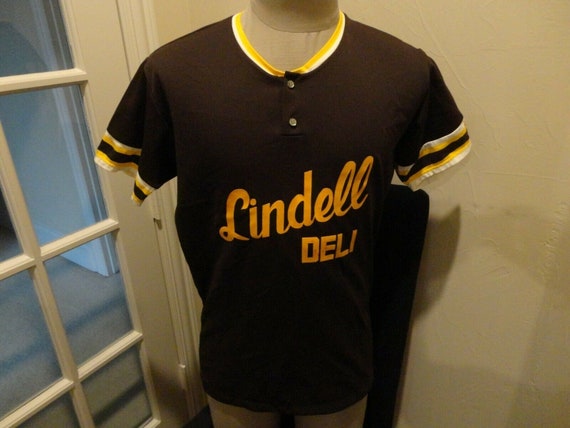 Vtg 90's Brown Rawlings 2 Button Lindell Deli #15… - image 3